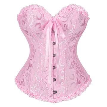 Grabecko Plus Size Corset Top for Women – Elegant Princess Style Lace-Up Bustier