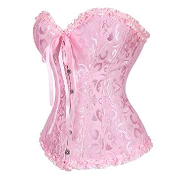 Buy Glabeko Plus Size Corset Top for Women in Pink