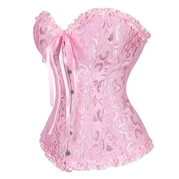 Buy Glabeko Plus Size Corset Top for Women in Pink