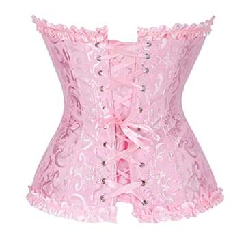 Buy Glabeko Plus Size Corset Top for Women in Pink