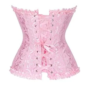 Buy Glabeko Plus Size Corset Top for Women in Pink