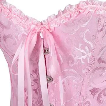 Buy Glabeko Plus Size Corset Top for Women in Pink