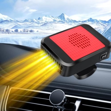 Portable Car Heater,Automobile Windscreen Fan 12V 200W 2 in 1 Fast Heating & Cooling Electric Heater...