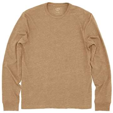 J.Crew Mercantile Men's Long-Sleeve Washed Jersey Tee (XXL, Camel)