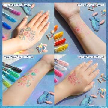 Disney Stitch Glitter Pen Body Art Set for Creative Kids