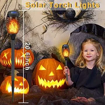 New Huing Solar Torches with Flickering Flames for Gardens