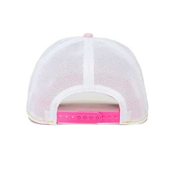 Goorin Bros. The Farm Summer Nights Capsule Trucker Hat, Pink. Black/Green/White, One Size