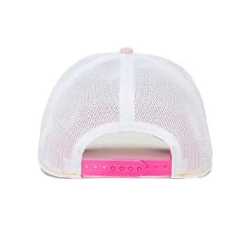 Goorin Bros. The Farm Summer Nights Capsule Trucker Hat, Pink. Black/Green/White, One Size