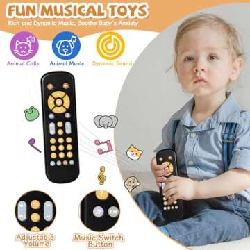 Orzbow Baby Remote Toy for Infant Play - Educational Sounds