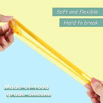 Nuanchu 10 Pcs Toy Straps for Baby, Silicone Set Pacifier Clip, Applies to Car Seat Toy, Teether Toy, High Chair, Stroller Accessories, Baby Toy Clips, Cribs, Rocking Chair