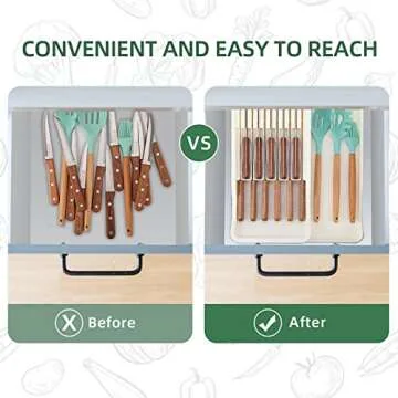 AWZITUO Knife Organizer - Expandable & Eco-Friendly