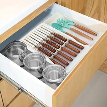 AWZITUO Knife Organizer - Expandable & Eco-Friendly