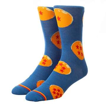 Dragonball 5 Pack Mens Crew Socks