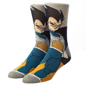Dragonball 5 Pack Mens Crew Socks