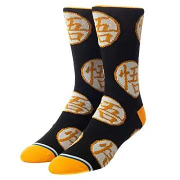 Dragonball 5 Pack Mens Crew Socks for Every Fan