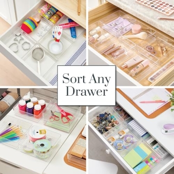 STORi SimpleSort Clear Drawer Organizer Set - 6-Piece