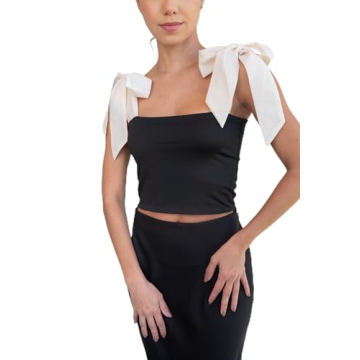 Elegant Calu Resortwear Klarissa Crop Top with Bow Straps