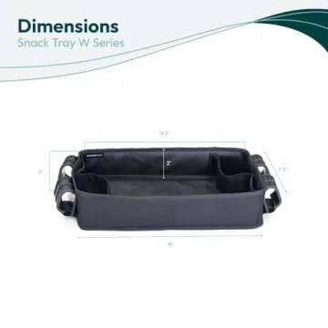 WONDERFOLD Double Sided Stroller Tray for Snacks & Activities