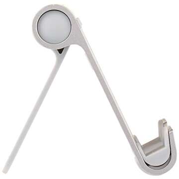 Amazon Basics Multi-Angle Portable Stand for iPad Tablet, E-reader and Phone - Silver