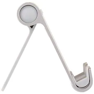 Amazon Basics Multi-Angle Portable Stand for iPad Tablet, E-reader and Phone - Silver