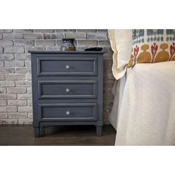 Decor Therapy Beckett 3-Drawer Antique Navy Side Table