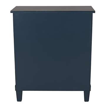 Decor Therapy Beckett 3-Drawer Side Table, 24x12x28, Antique Navy
