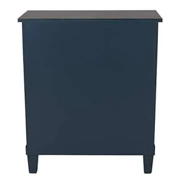 Decor Therapy Beckett 3-Drawer Antique Navy Side Table