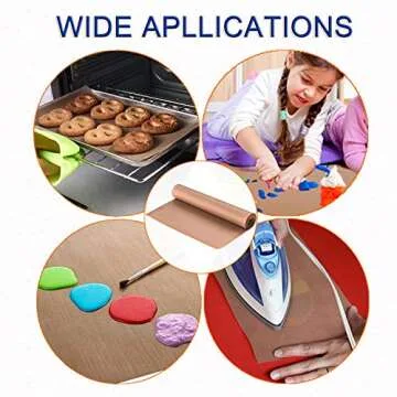 4 Pack PTFE Teflon Sheets for Heat Press - 16 x 20" Reusable Baking Parchment Cookie Paper, Heat Resistant Transfers Non Stick Craft Mats for Artcraft BBQ Grill Barbecue