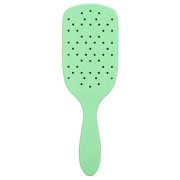 Wet Brush Go Green Thick Hair Paddle Detangling Brush, Green - Ultra-Soft IntelliFlex Bristles With ...