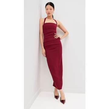 Lioness Women's 1999 Maxi Dress, Wine, Red, XS