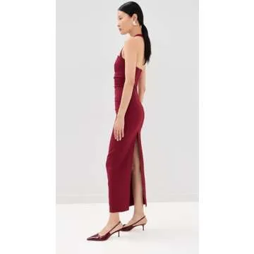 Lioness Women's 1999 Maxi Dress, Wine, Red, XS