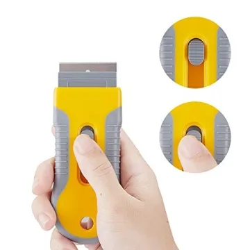 Razor Blade Scraper Tool with 15 Extra Blades for Easy Cleaning