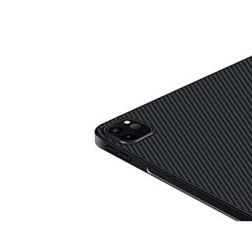 pitaka Magnetic Case for iPad Pro 12.9 Inch 2020 (4th Genertion) & 2018 (3rd Genration), [MagEZ Case] Ultra Thin, Compatible with Magic Keyboard & Keyboard Folio, Support Pencil Charging