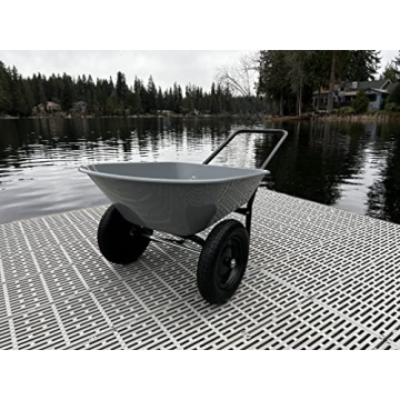 GARDEN STAR Two Wheel Poly Tray Wheelbarrow Easy Assembly