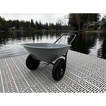 GARDEN STAR Two Wheel Poly Tray Wheelbarrow Easy Assembly