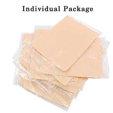 Blank Tattoo Skin Practice - Prgislew 10 Sheets Tattoo Practice Skin 8x6 Double Sides Fake Skin Microblading Eyebrow Practice Skin for Beginners and Experienced Artist Supplies(10PCS)