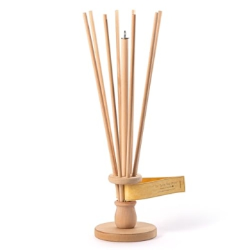 FloWorks Design Elegant Wood Bag Dryer - Eco-Friendly Kitchen Essential, Foldable & Compact