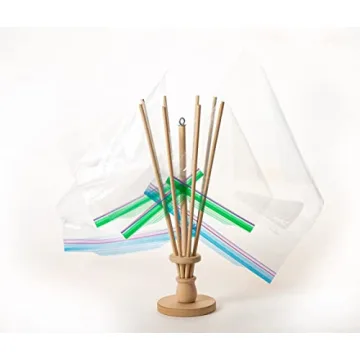 FloWorks Elegant Wood Bag Dryer - Eco-Friendly Solution