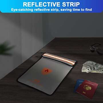 Fireproof Document Bag - Aluminum Lining Safety Pouch