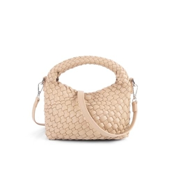 Small Hand Woven Handbags for Women Shoulder Crossbody Bag Girls Purses Cassual Top Handle Bags Hobo...