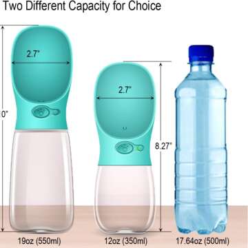 MalsiPree Portable Leak Proof Dog Water Bottle 20oz