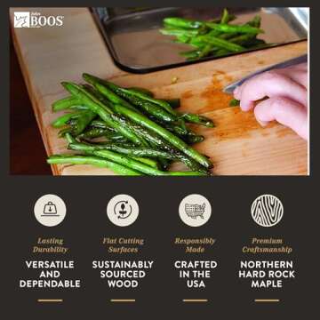 John Boos 15" Maple Cutting Board with Juice Groove and Pan