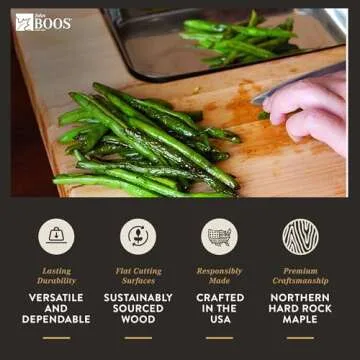 John Boos 15" Maple Cutting Board with Juice Groove and Pan
