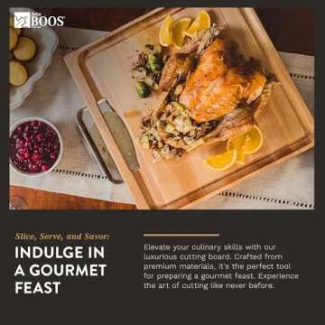 John Boos 15" Maple Cutting Board with Juice Groove and Pan