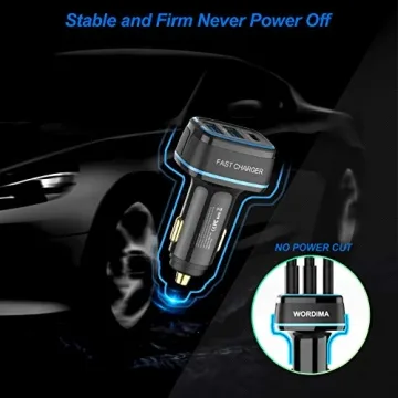 WORDIMA 85W Fast Car Charger for iPhone 15/14/13 Pro Max