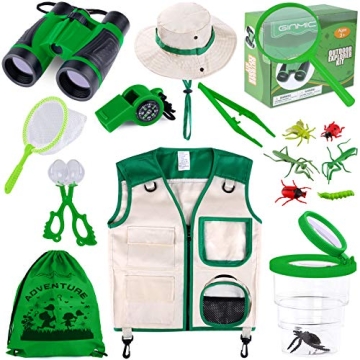 GINMIC Kids Explorer Kit & Bug Catching Kit - 11 Pcs Outdoor Fun for Kids 3-12 Years