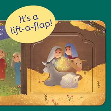 The First Christmas: Lift-a-Pop Pop-Up Nativity Board Book for Christians to Celebrate the Birth of Baby Jesus - Holiday Gift For Babies and Toddlers