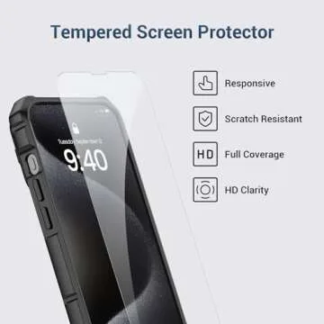 NULETO for iPhone 15 Pro Max Case with Rotatable Kickstand, Slid Camera Cover and Screen Protector, Magnetic Protective Phone Case for iPhone 15 ProMax 6.7 with Ring Holder Stand and Magnet, Black