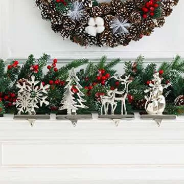 Durable NIGHT-GRING Christmas Stocking Holder Set for Festive Decor