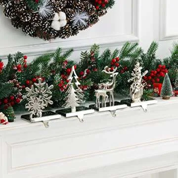 Durable NIGHT-GRING Christmas Stocking Holder Set for Festive Decor